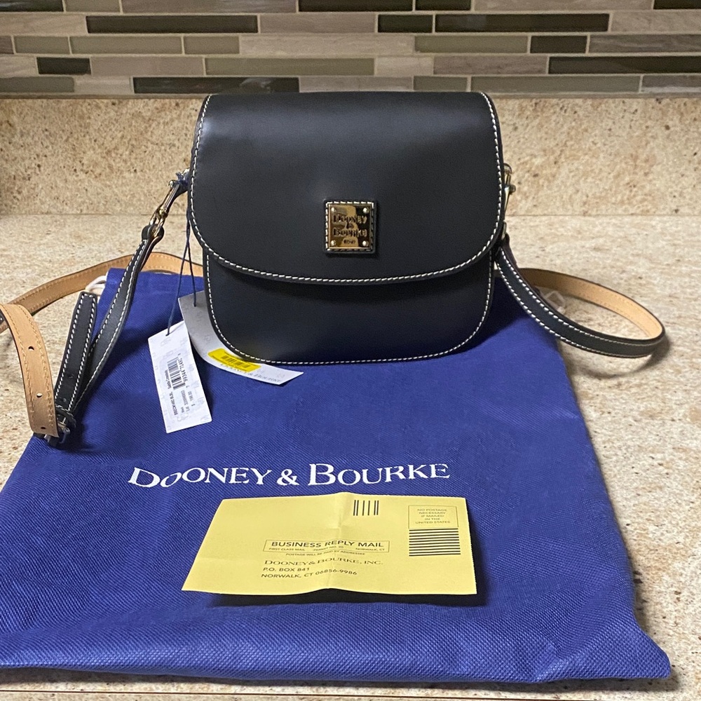 Dooney & Bourke Black Saddle Crossbody Bag